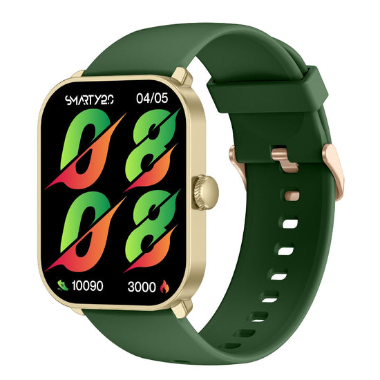 Orologio smartwatch unisex Smarty 2.0 in plastica oro e silicone verde 45x36,6mm SW070G-1