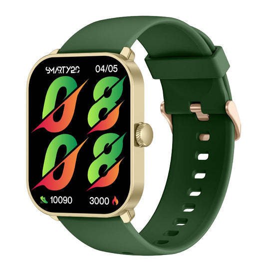 Orologio smartwatch unisex Smarty 2.0 in plastica oro e silicone verde 45x36,6mm SW070G-1