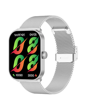 Orologio smartwatch unisex Smarty 2.0 cassa 45x36,6 mm in plastica e cinturino in acciaio SW070I
