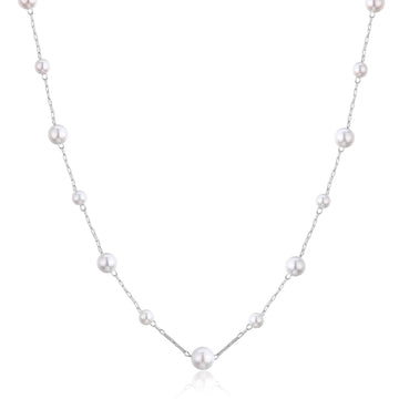 Collana donna S'Agapõ Wisdom in acciaio con perle SWI07-1