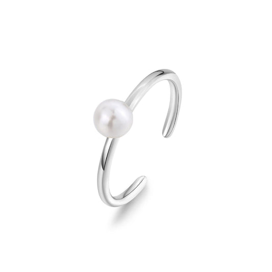 Anello regolabile donna S'Agapõ Wisdom in acciaio con perla SWI31-1