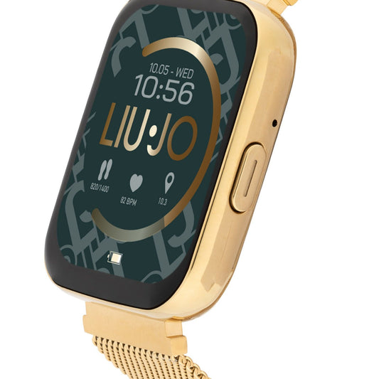 Orologio unisex Liu Jo Smartwatch Voice Slim oro maglia Milano 36X44 mm SWLJ083-2