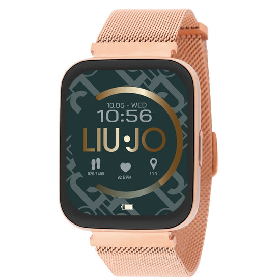 Orologio donna Liu Jo Smartwatch Voice Slim rosé maglia Milano 36X44 mm SWLJ084-1