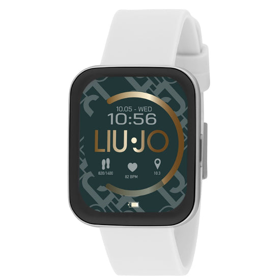 Orologio unisex Liu Jo Smartwatch Voice Slim cinturino silicone bianco 36X44 mm SWLJ088-1