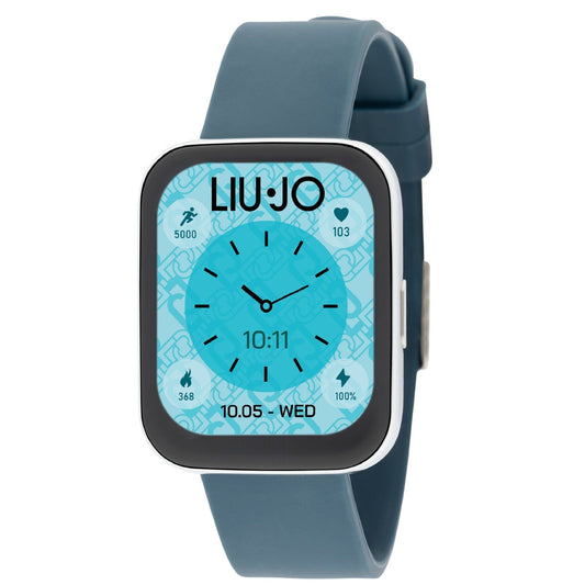 Orologio unisex Liu Jo Smartwatch Voice Slim cinturino silicone blu 36X44 mm SWLJ090-1