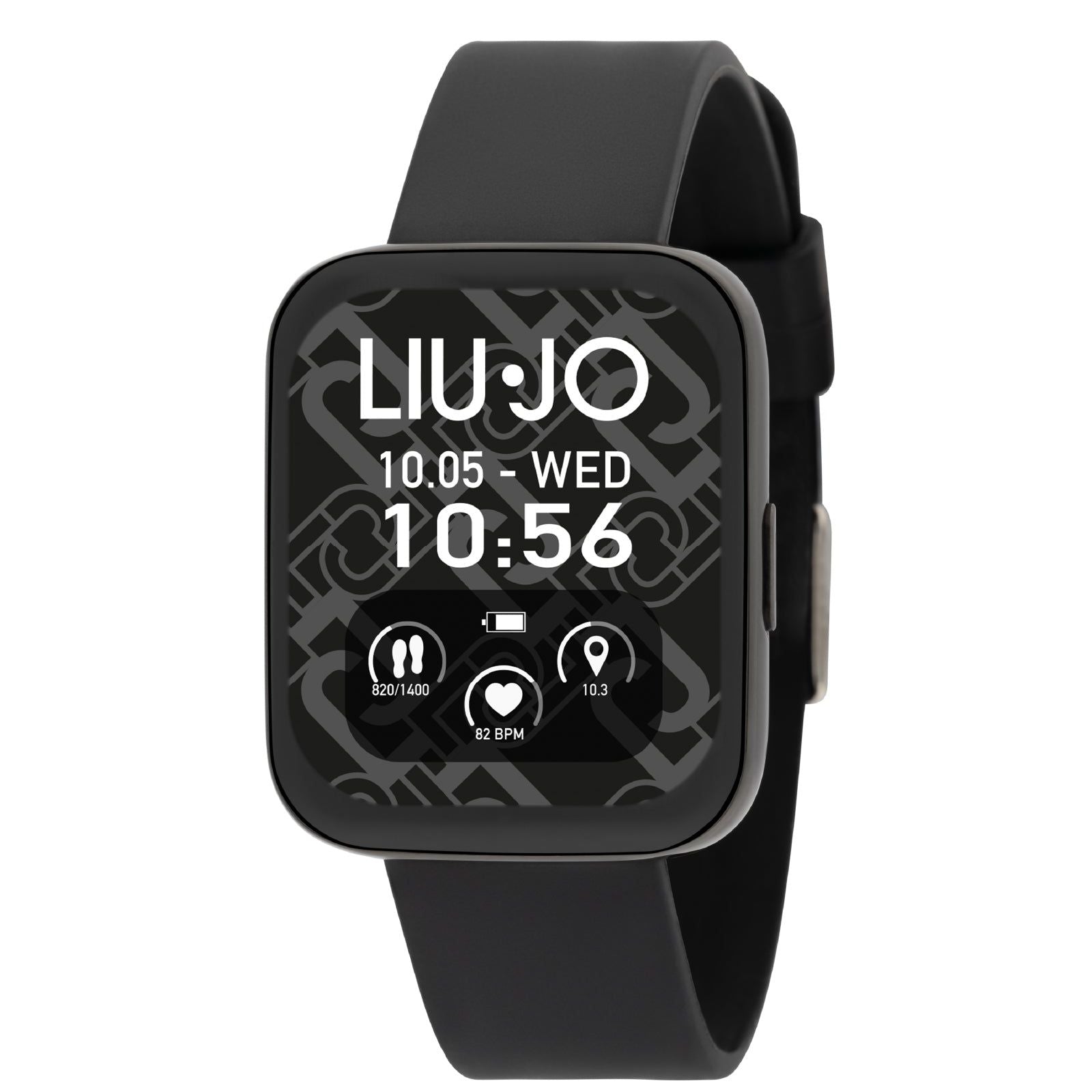 Orologio unisex Liu Jo Smartwatch Voice Slim nero cinturino silicone nero 36X44 mm SWLJ096-1
