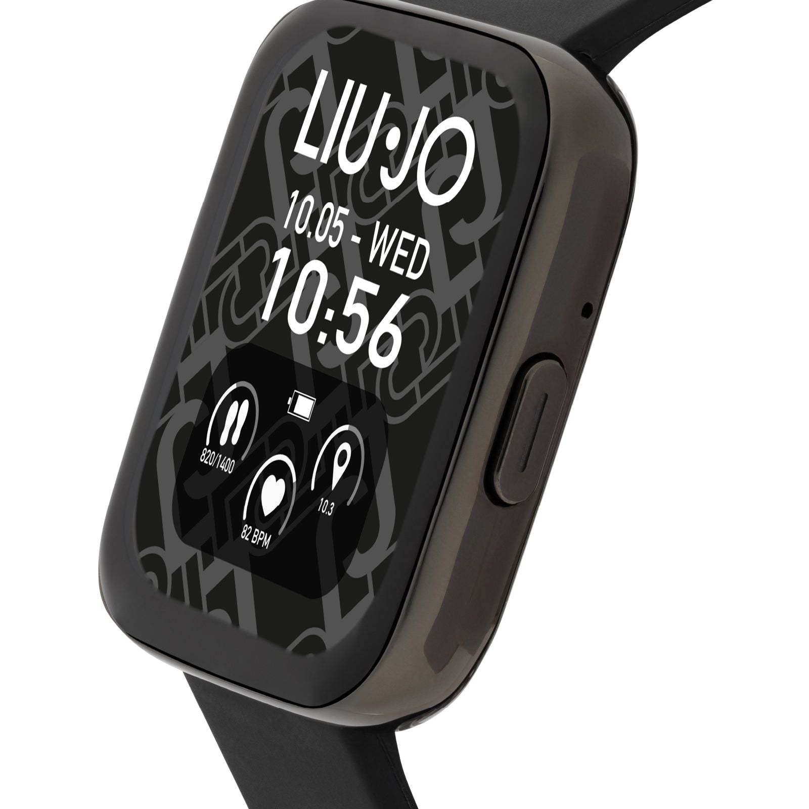 Orologio unisex Liu Jo Smartwatch Voice Slim nero cinturino silicone nero 36X44 mm SWLJ096-2