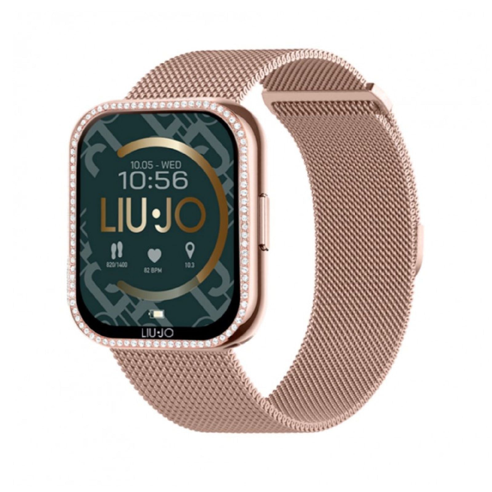Orologio donna Liu Jo Smartwatch Luxury in acciaio rosé con cristalli SWLJ100-1