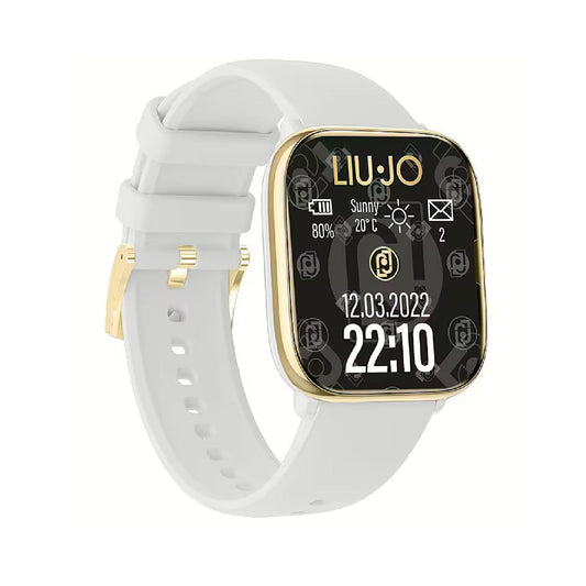 Orologio donna Liu Jo Smartwatch acciaio dorato e cinturino bianco SWLJ151-1