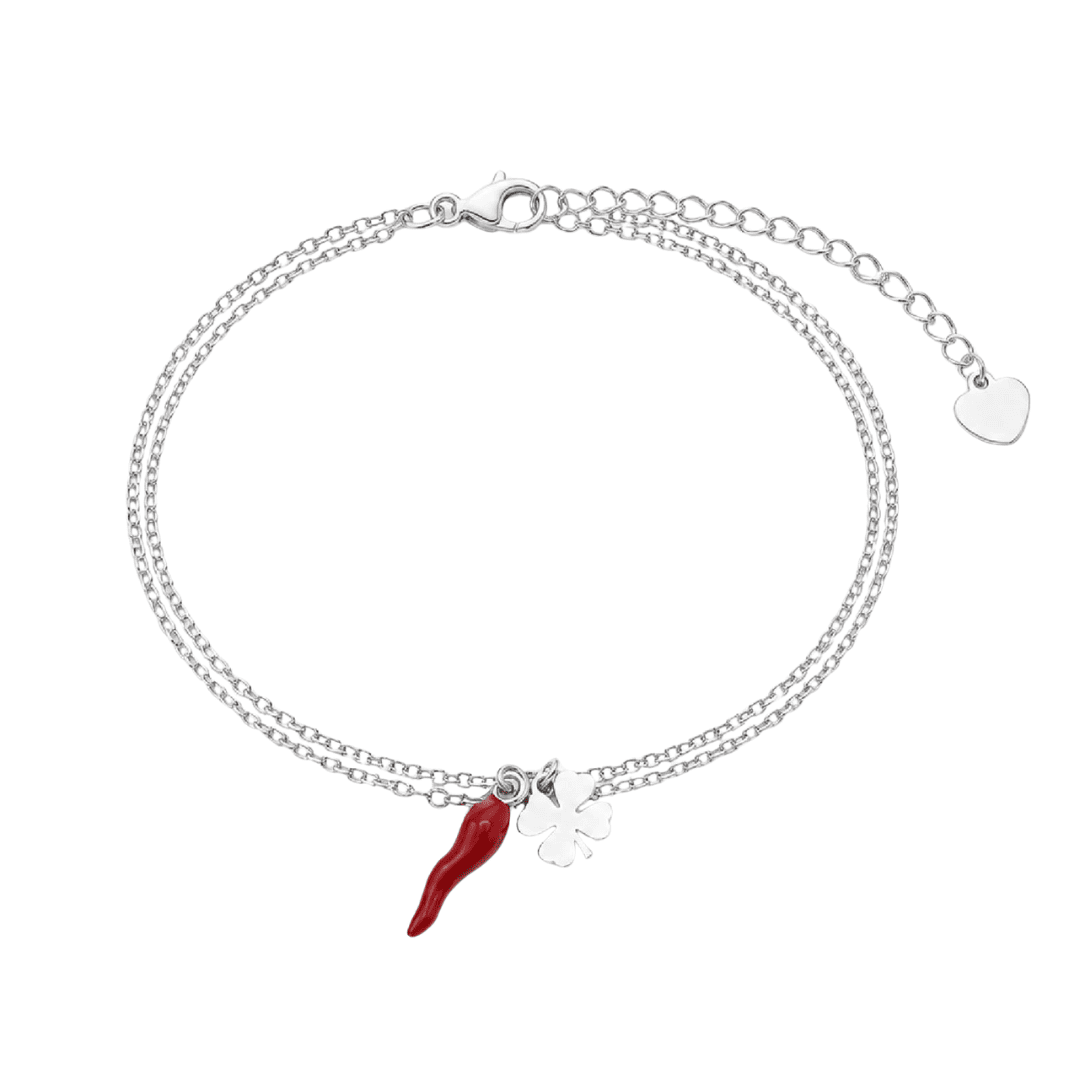 Bracciale catena Joy Gioielli Argento in argento portafortuna 20 cm
