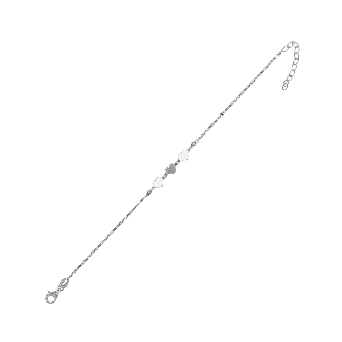 Bracciale catena Joy Gioielli Argento in argento cuori 19 cm
