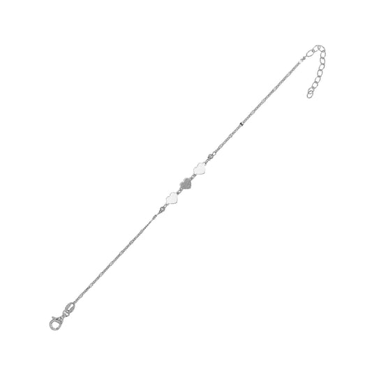 Bracciale catena Joy Gioielli Argento in argento cuori 19 cm