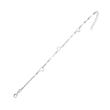 Bracciale catena Joy Gioielli Argento in argento cuori 20 cm