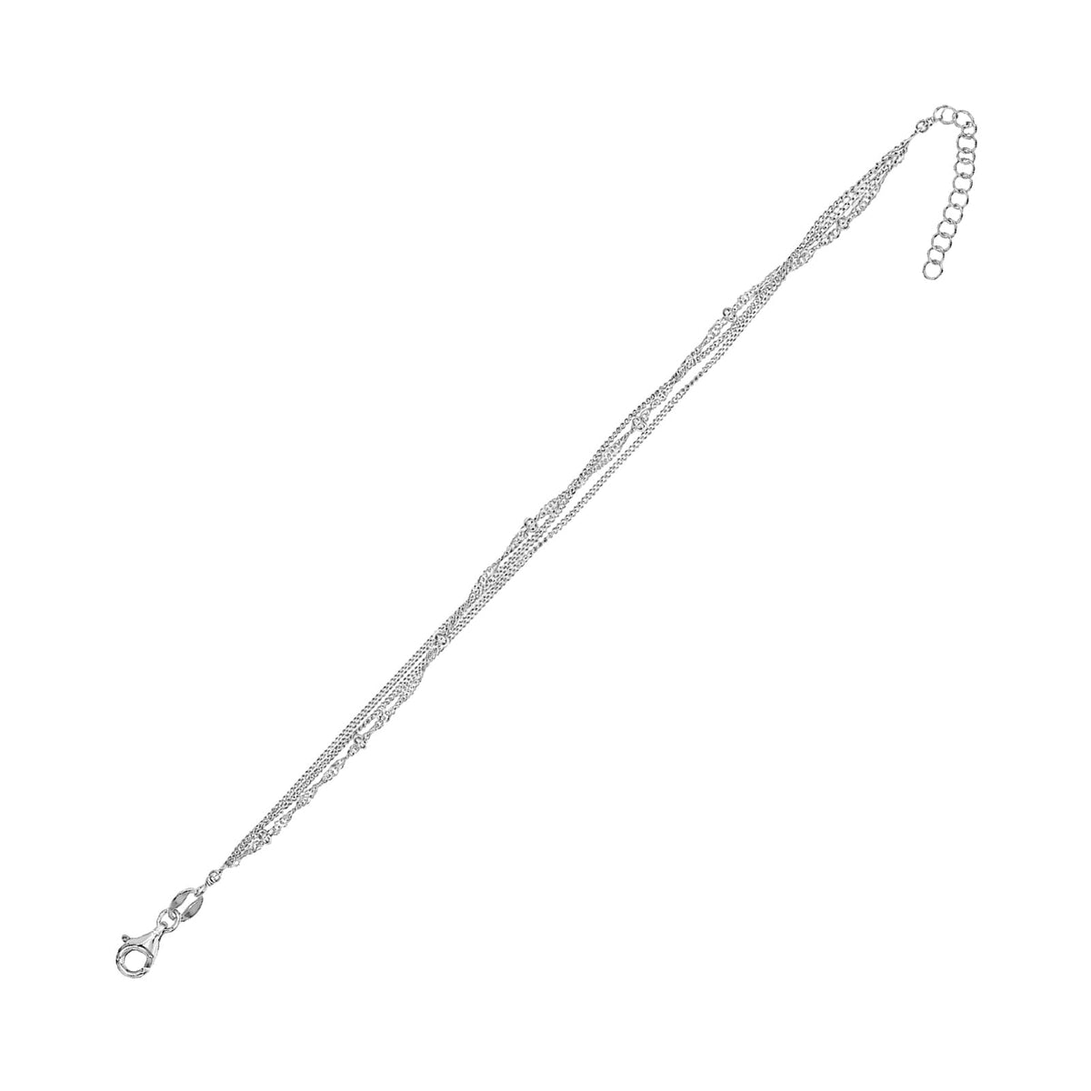 Bracciale catena Joy Gioielli Argento in argento intrecciato 18 cm