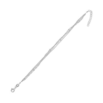 Bracciale catena Joy Gioielli Argento in argento intrecciato 18 cm