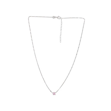 Collana Joy Gioielli Argento in argento e pietra rosa MISURA UNICA