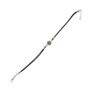Bracciale Joy Gioielli Argento in corda e argento timone 21,5 cm