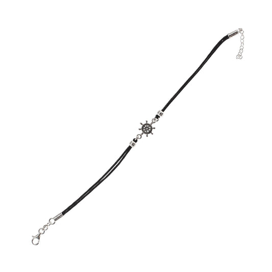 Bracciale Joy Gioielli Argento in corda e argento timone 21,5 cm
