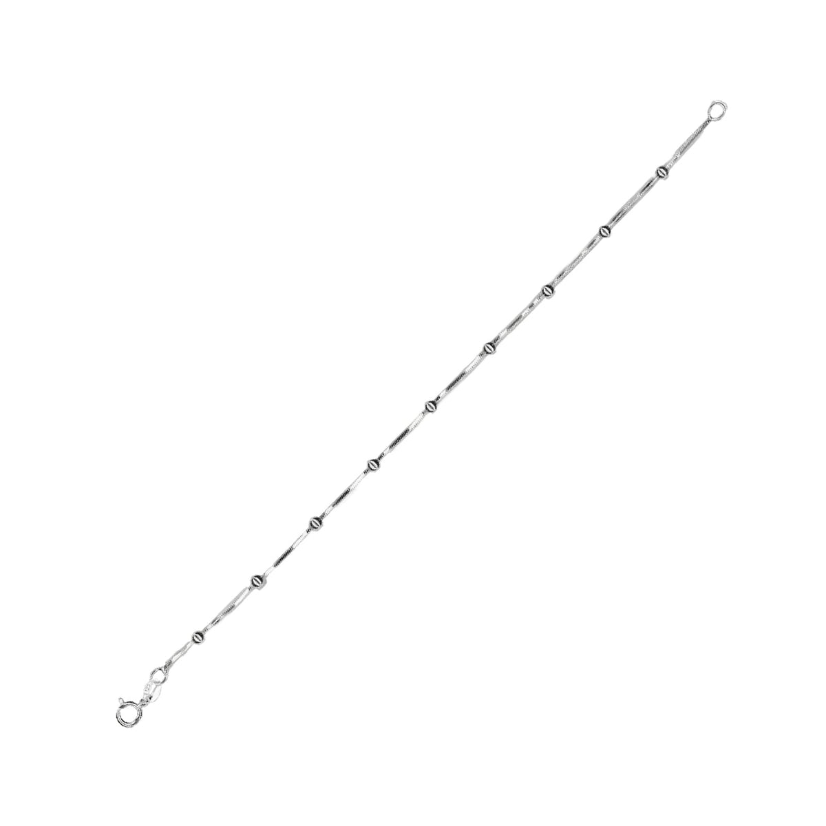 Bracciale catena Joy Gioielli Argento in argento sfere 19 cm
