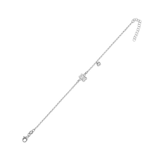Bracciale catena Joy Gioielli Argento in argento zampa cuore 20 cm