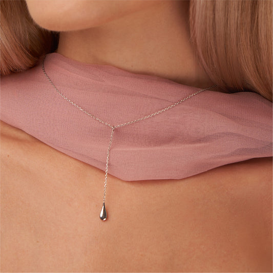 Collana catena a Y Joy Gioielli Argento in argento goccia MISURA UNICA