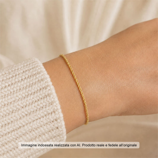 Bracciale catena Joy Gioielli Argento in argento dorato 18 cm
