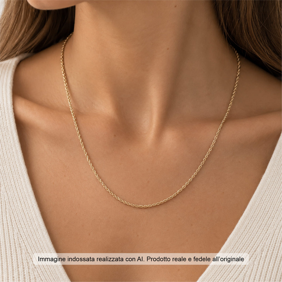 Collana catena Joy Gioielli Argento in argento dorato MISURA UNICA