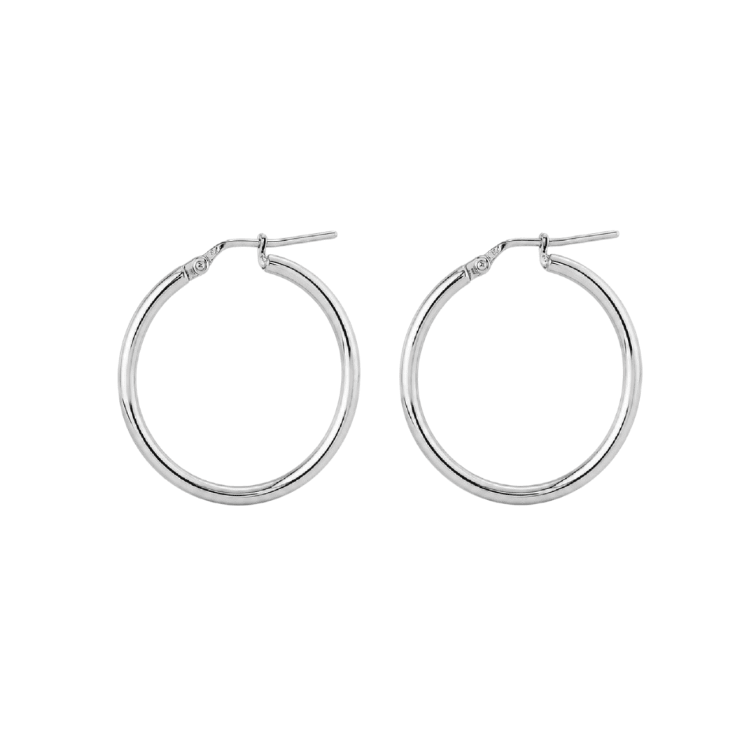 Orecchini cerchio Joy Gioielli Argento in argento da 1,5 cm MISURA UNICA