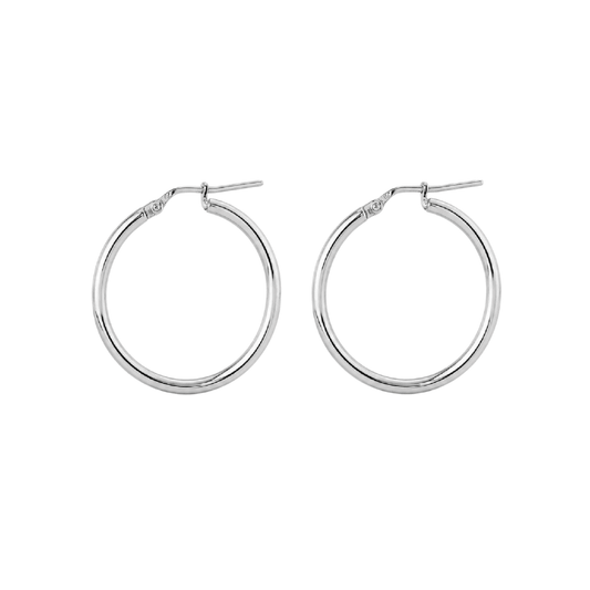 Orecchini cerchio Joy Gioielli Argento in argento da 1,5 cm MISURA UNICA