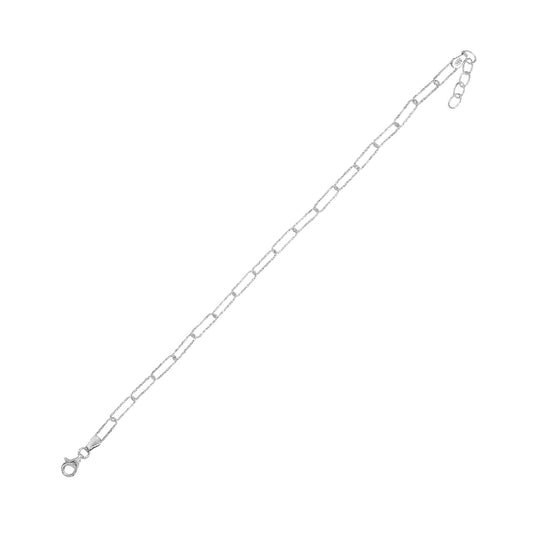 Bracciale catena Joy Gioielli Argento in argento maglia larga 20 cm
