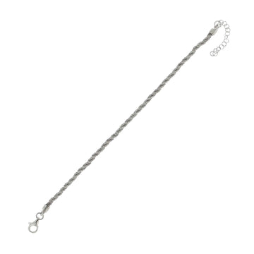 Bracciale catena intrecciata Joy Gioielli Argento in argento 20 cm