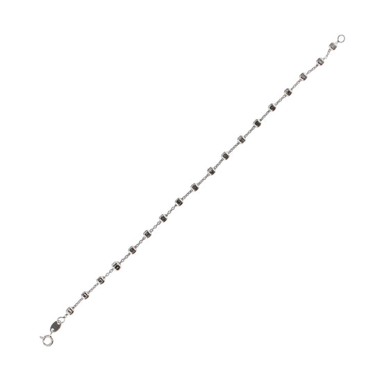 Bracciale catena Joy Gioielli Argento in argento con cubi 18 cm
