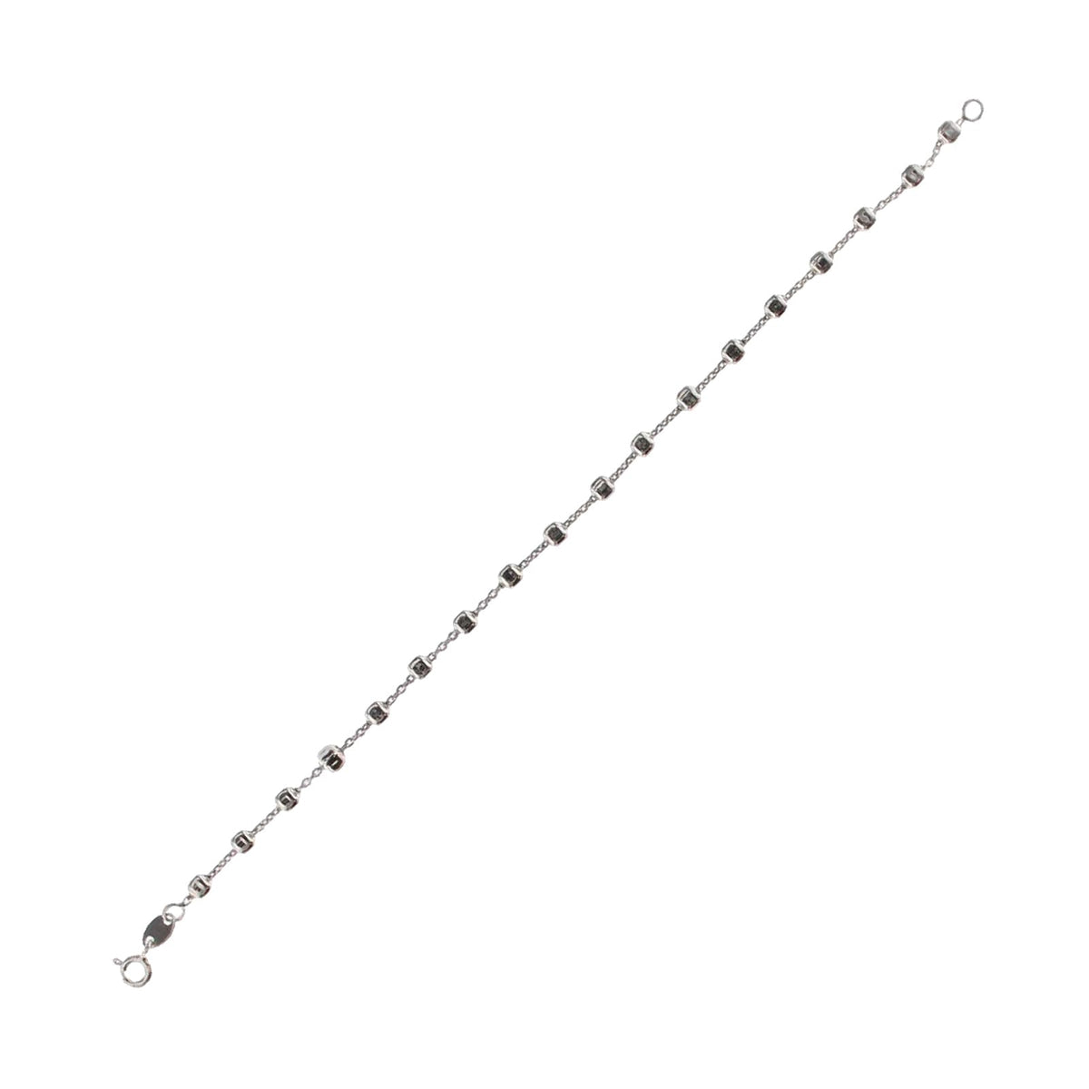 Bracciale catena Joy Gioielli Argento in argento con cubi 18 cm
