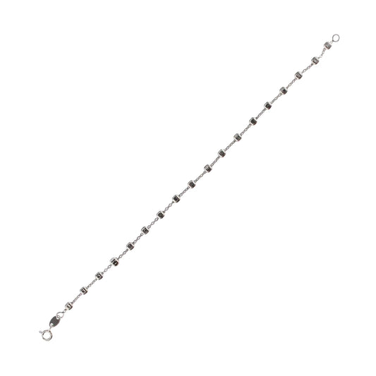 Bracciale catena Joy Gioielli Argento in argento con cubi 18 cm