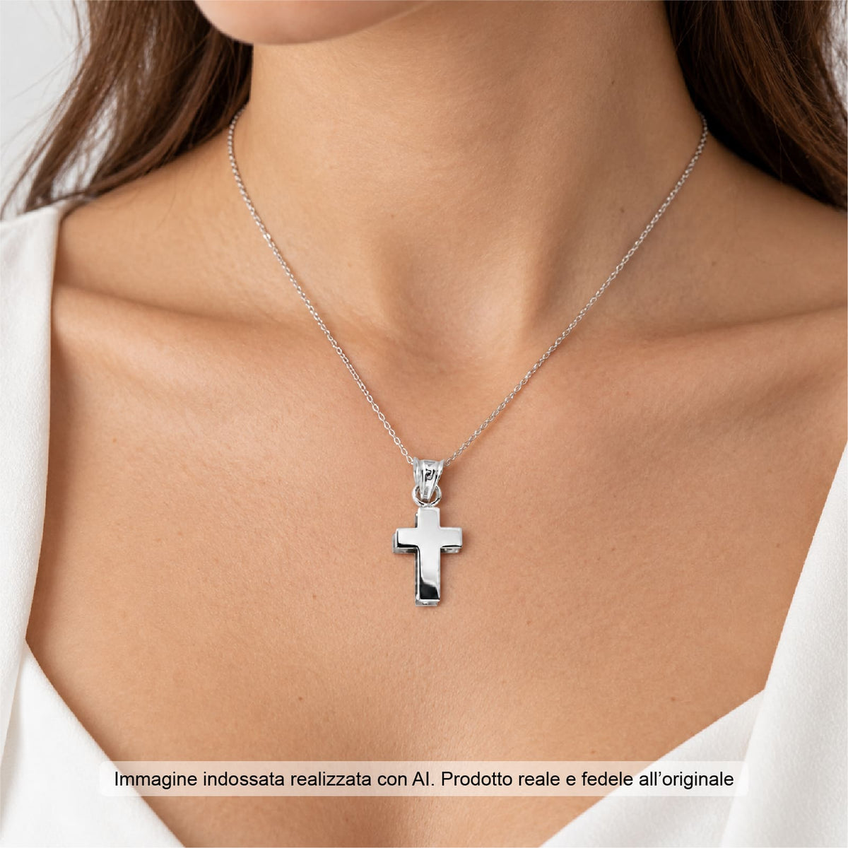 Ciondolo Joy Gioielli Argento in argento a forma di croce MISURA UNICA
