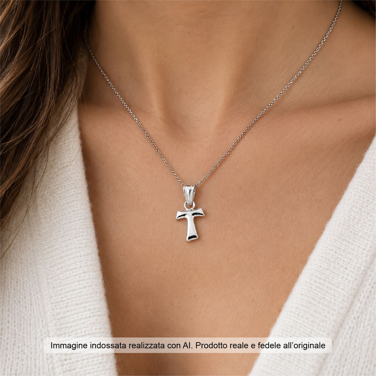 Ciondolo Joy Gioielli Argento in argento forma di croce tau MISURA UNICA