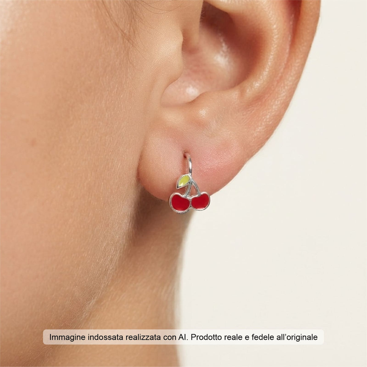 Orecchini Joy Gioielli Argento in argento con ciliegia MISURA UNICA