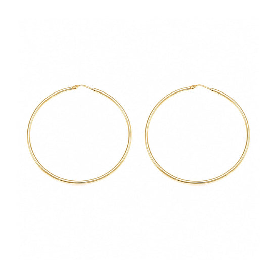 Orecchini cerchio Joy Gioielli Argento in argento dorato 5cm MISURA UNICA