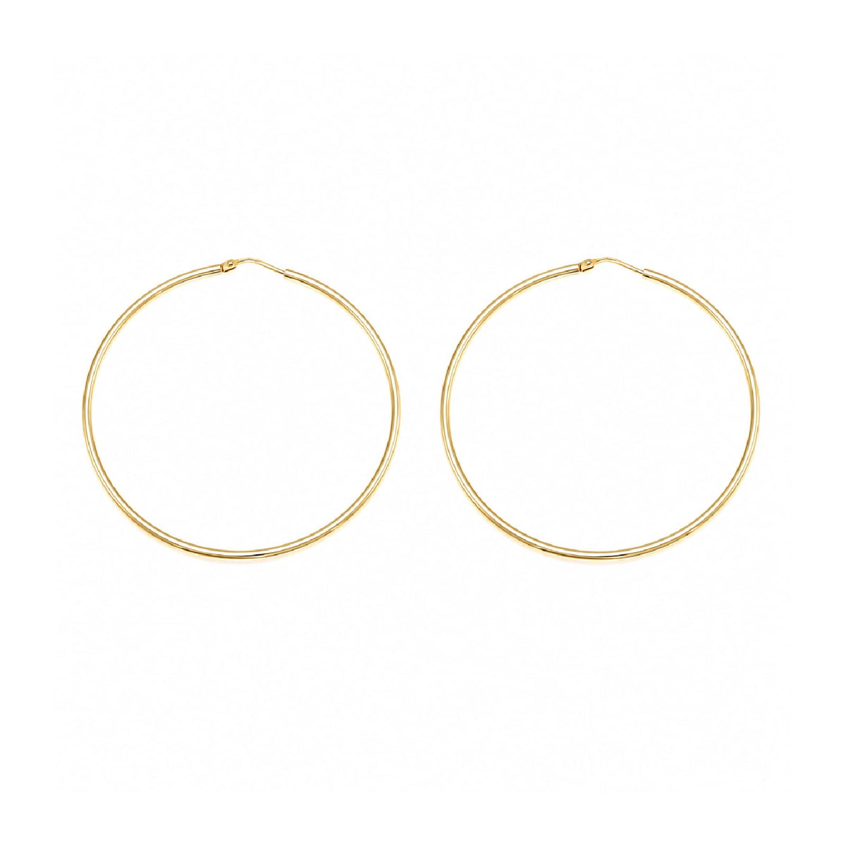Orecchini cerchio Joy Gioielli Argento in argento dorato 5cm MISURA UNICA