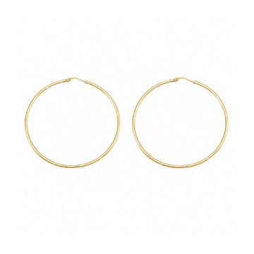 Orecchini cerchio Joy Gioielli Argento in argento dorato 5cm MISURA UNICA