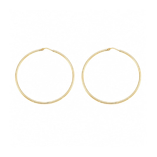 Orecchini cerchio Joy Gioielli Argento in argento dorato 5cm MISURA UNICA