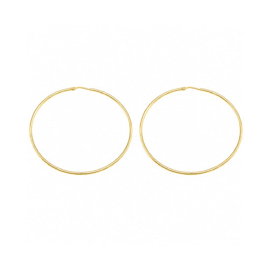 Orecchini cerchio Joy Gioielli Argento in argento dorato 6cm MISURA UNICA