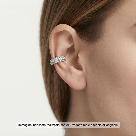 Earcuff Joy Gioielli Argento in argento con pietre MISURA UNICA