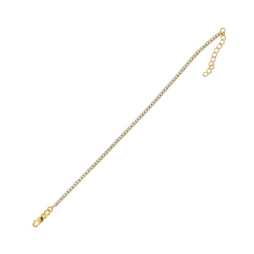 Bracciale tennis Joy Gioielli Argento in argento dorato 19,5 cm