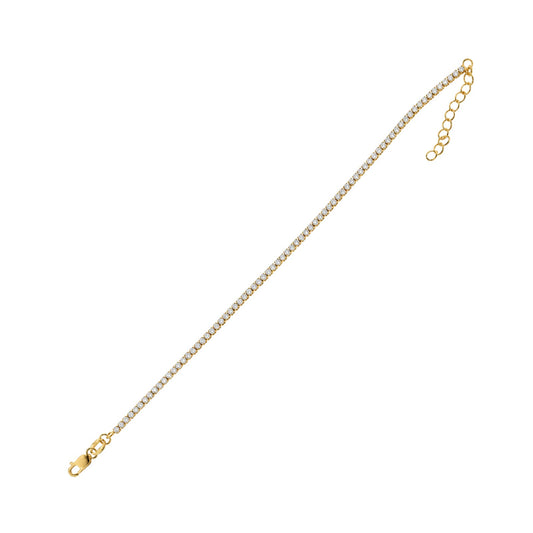 Bracciale tennis Joy Gioielli Argento in argento dorato 19,5 cm