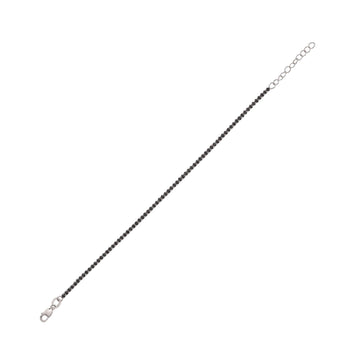 Bracciale tennis Joy Gioielli Argento in argento zirconi neri 19,5 cm