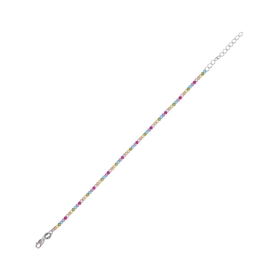 Bracciale tennis Joy Gioielli Argento in argento multicolor 19,5 cm