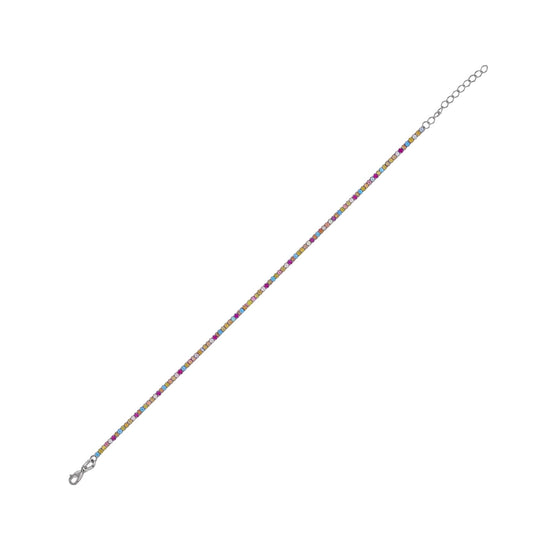 Bracciale tennis Joy Gioielli Argento in argento multicolor 25 cm