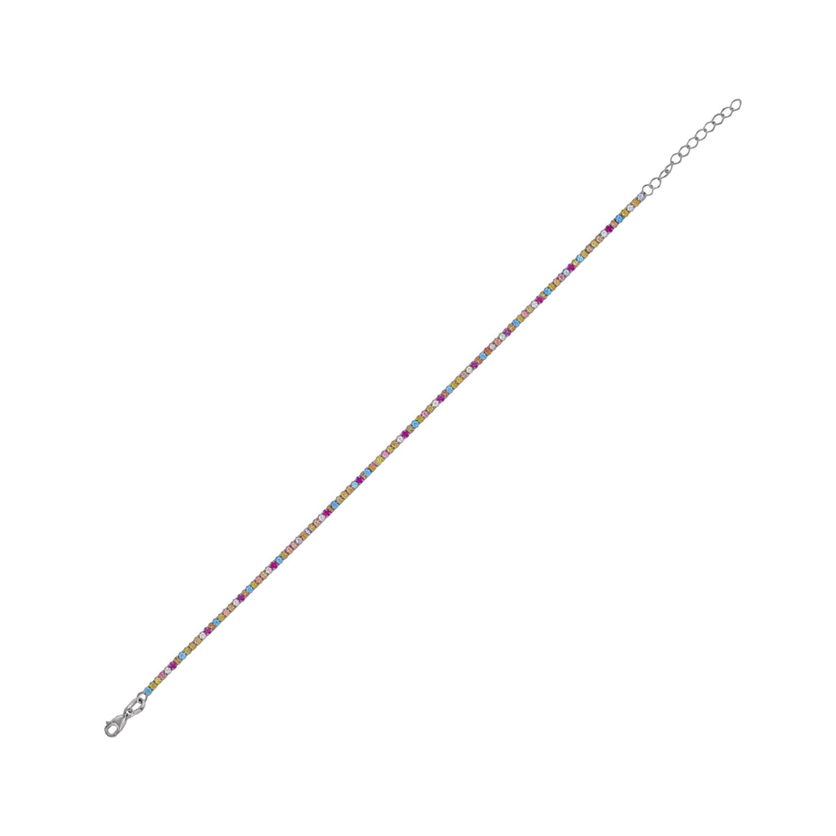 Bracciale tennis Joy Gioielli Argento in argento multicolor 25 cm