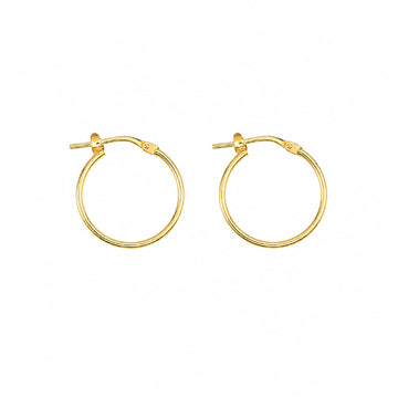 Orecchini cerchio Joy Gioielli Argento in argento dorato 1,5cm MISURA UNICA